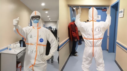 援鄂醫生防護服追星拜仁，穆勒隔空打氣傳遞溫情